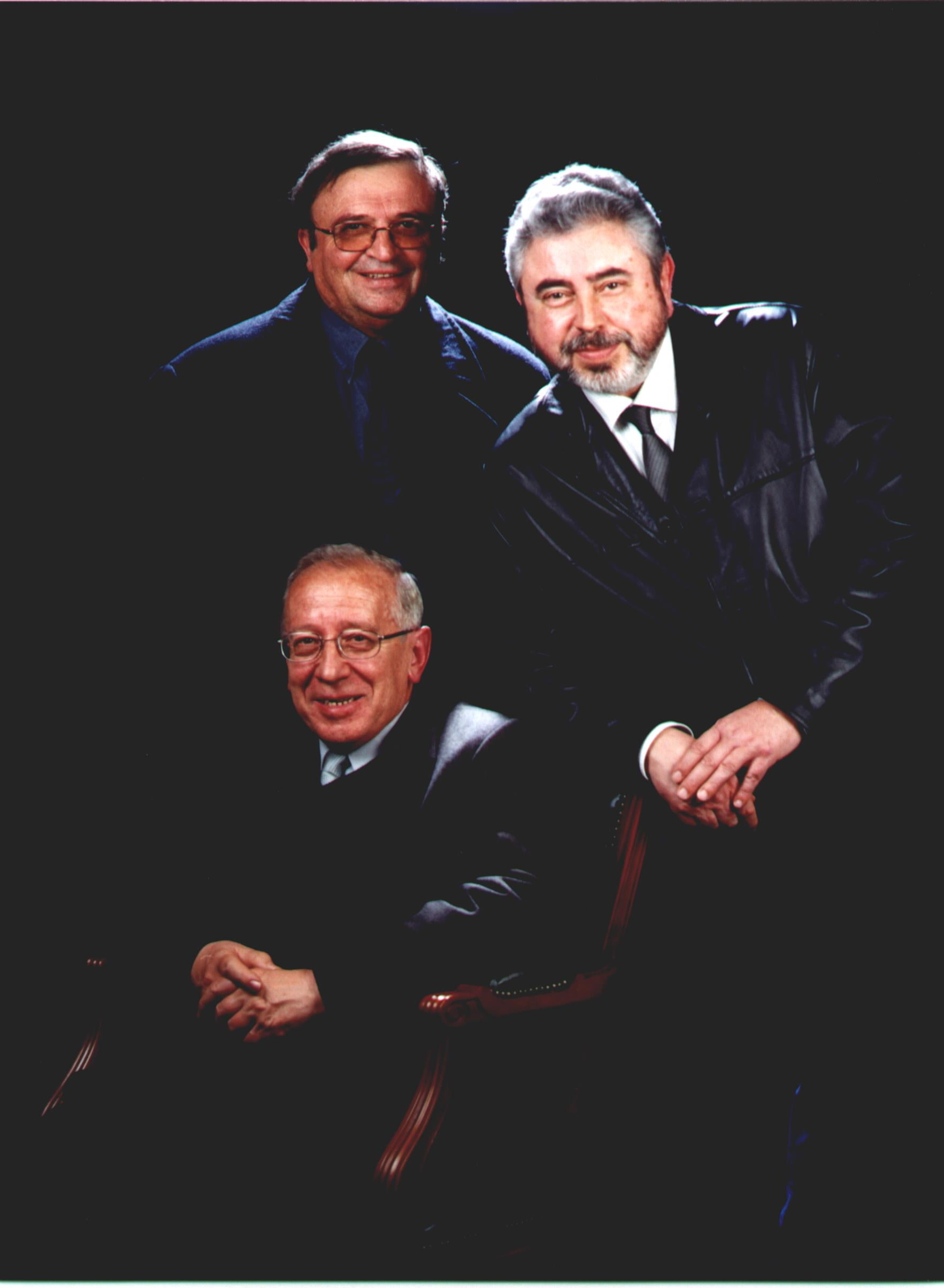 Mn. Andreu Pasqual, Mn. Joan Francesc García F. De Prado i Sr. Josep M. Rosés