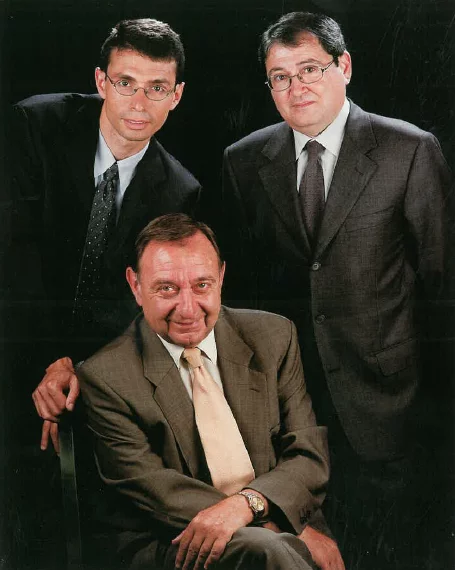 Sr. Pere Cuch Castellví, Sr. Enric Bonmatí Guidonet i Sr. Pere Cuch Arguimbau